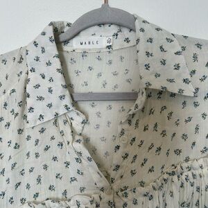 Mable White Floral Dress